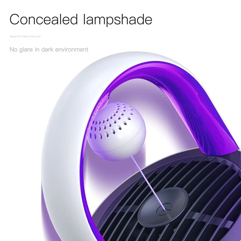 Электрическая ловушка для насекомых Baseus светодиодсветодиодный лампа борьбы с