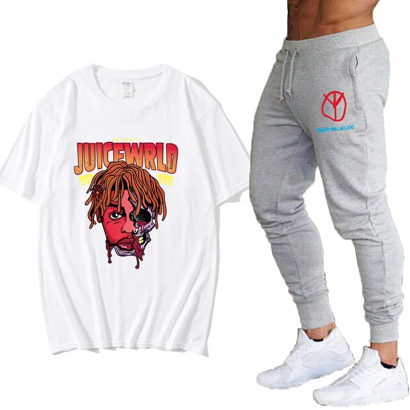 Футболка JuiceWrld футболка с рисунком 999 большой размер Милая графикой уличная