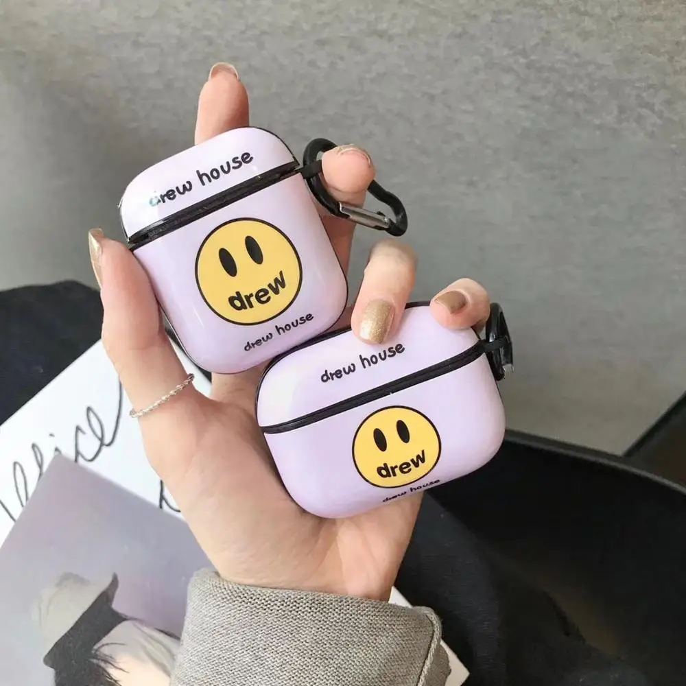 Силиконовый чехол для гарнитуры bluetooth Justin Bieber drew house с граффити airpods 1 2