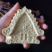 hc0160 przy silicone mold house soap molds gypsum chocolate candle candy mold cottage clay resin 2020 new year soap christmas