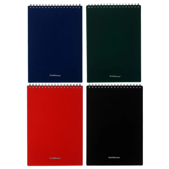 Блокнот А5 60 листов в клетку на гребне Classic пластиковая обложка блок