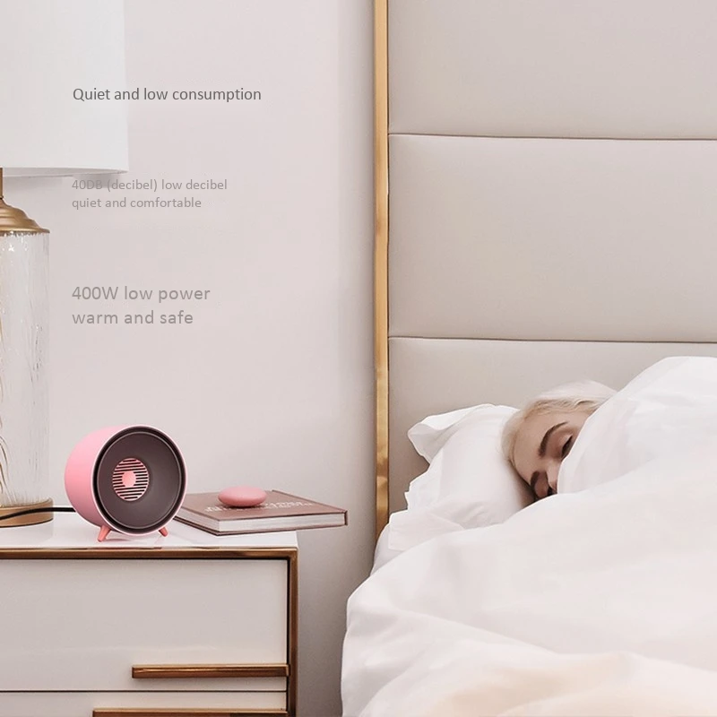 

Portable Electric Heater Ceramic Personal Desk Fan Heater, Overheating Protection & Auto Shut Off for Home Office