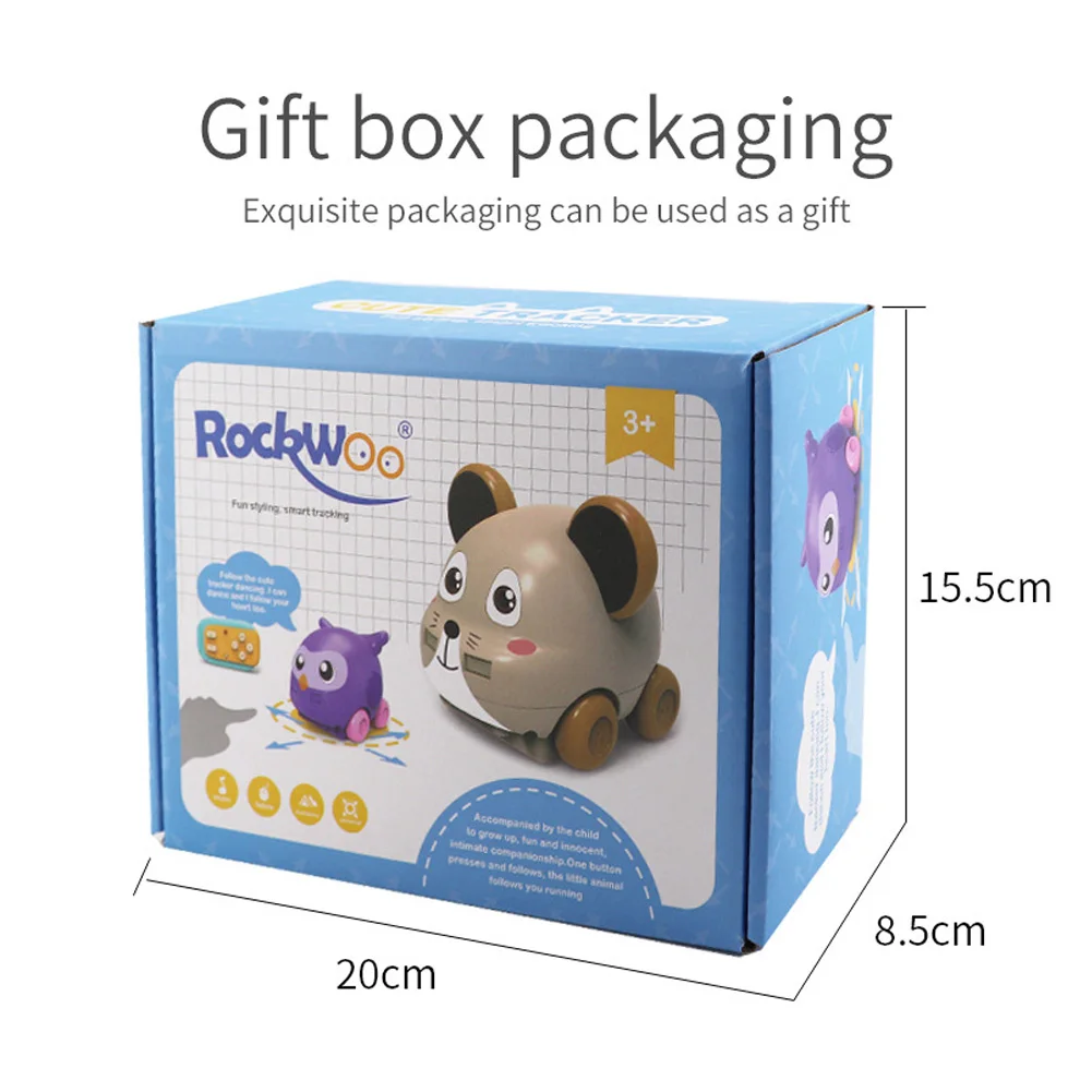 

1 32 Wireless RC Car Cartoon Animals Track Kids Educational Interactive Toy Following Wireless Remote Control Cartoon Toy Car