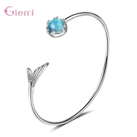 little fish tail bangles jewelry for women sterling silver 925 bangles bracelets fashion jewelry accessory for wedding