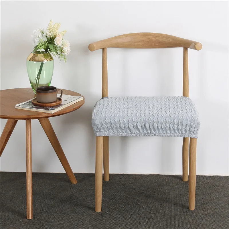 

Современные Простые стильные чехлы на стулья, эластичные Чехлы, кухонный короткий чехол на стул, красивый домашний декор