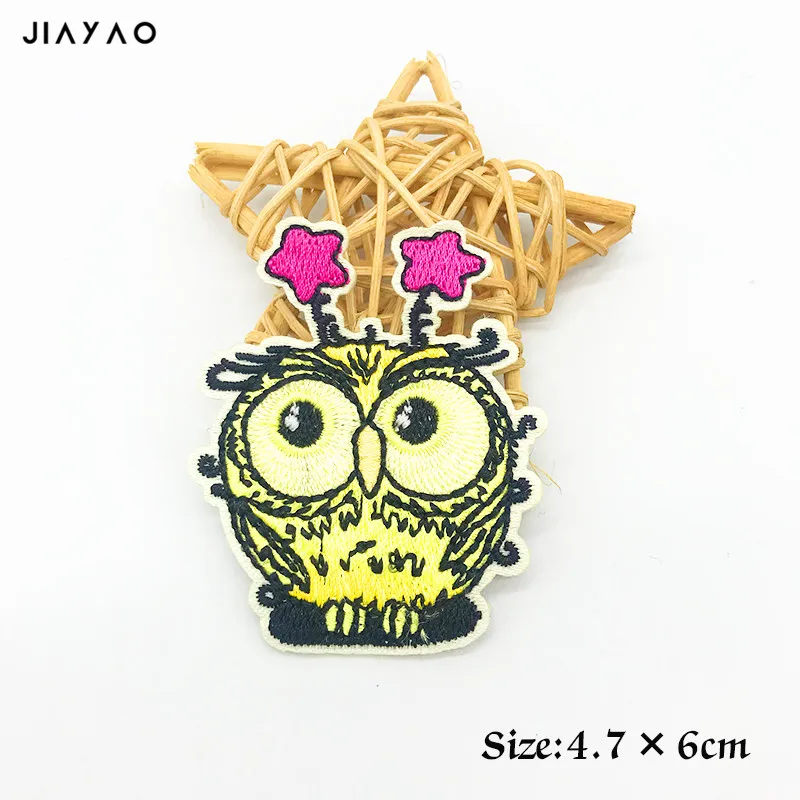 Мультяшный попугай утюгом вышитый тканевый патч для девочек мальчиков одежда