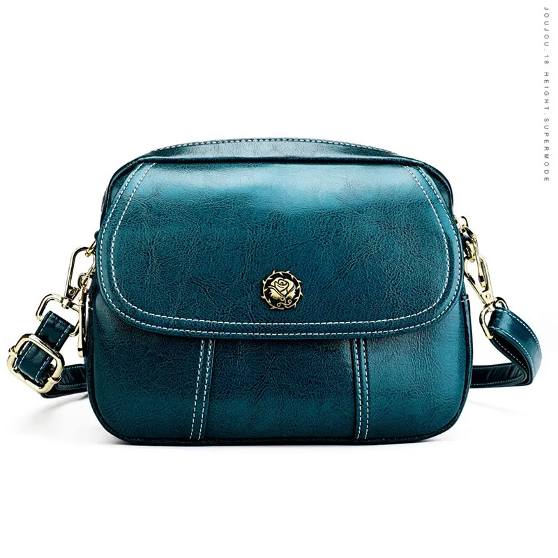 Женская сумка из вощеной кожи женские кожаные сумки роскошные ручные с карманом