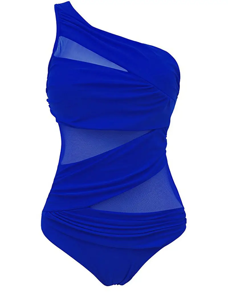 Женский купальник сексуальный цельный сетчатый бикини с пуш-ап купальный костюм