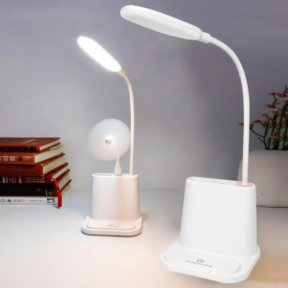 Сенсорная настольная лампа DimmableTable для учебы перезаряжаемый светодиодный