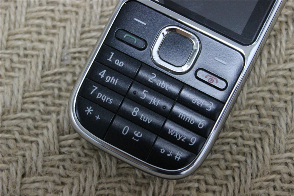C2-01 разблокированный Nokia C2-01 1020mAh 3.15MP 3g Поддержка русской клавиатуры и аракбической клавиатуры и иврит клавиатуры мобильного телефона