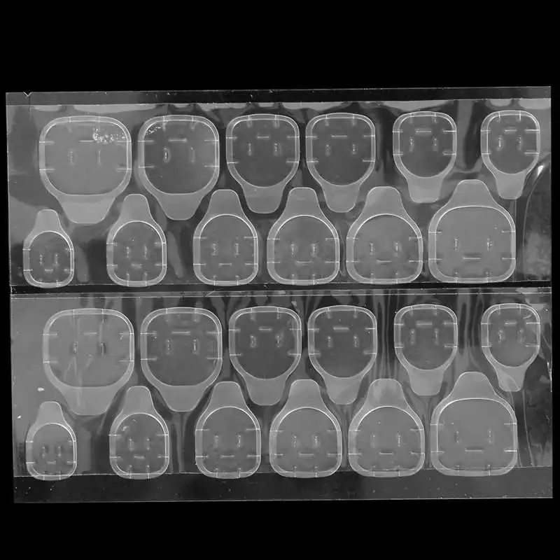 

Nail Adhesive Tab 50 Sheet Waterproof DoubleSided Fake Nail Adhesive Tabs Transparent Gel Nail Tape Fake Nail Tape