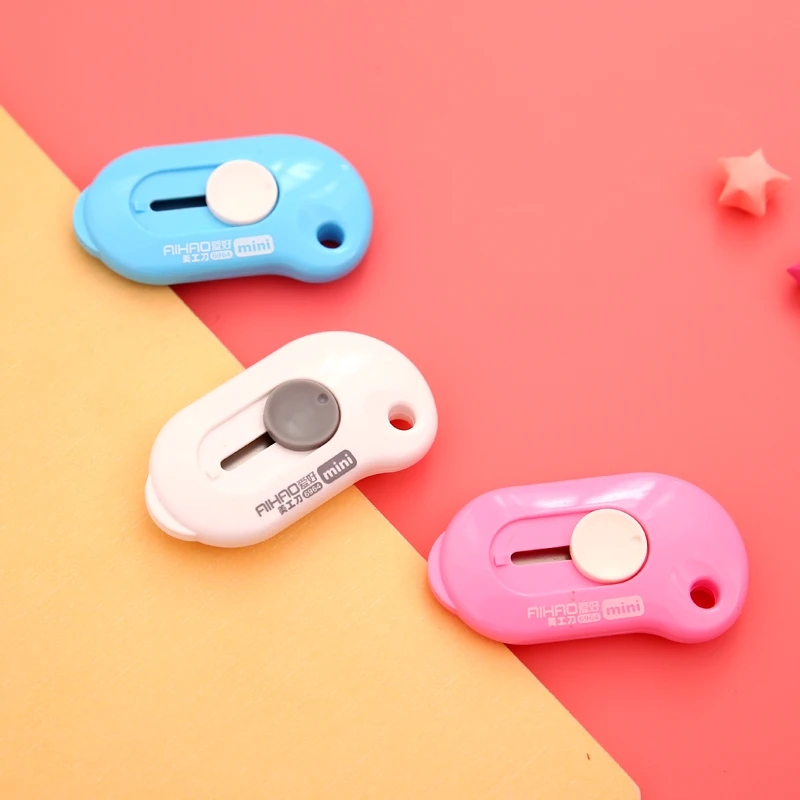 Милый Kawaii Сделай Сам корейский Aihao бумажный мини нож для резки букв школьные