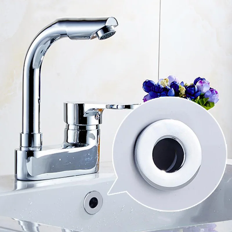 Круглая переливная Крышка для раковины медная вставка хромированное кольцо