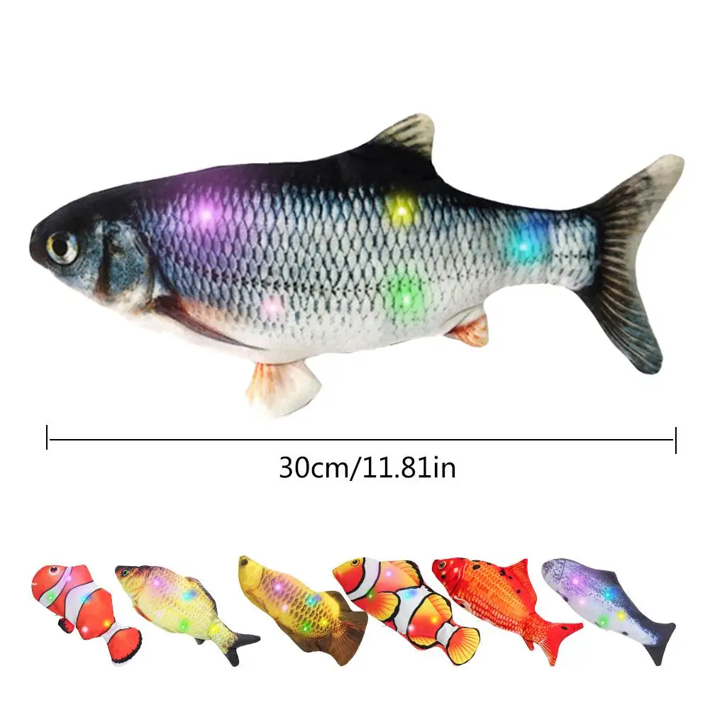 

Cat Toys Interactive Electric Dancing Fish Toy Dancing Moving Fish Cat Toy Funny Interactive Pets Toys USB Cat Toy Gift
