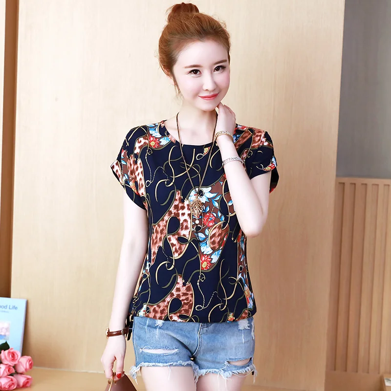 Новые шифоновые женские блузки топы и блуза летучая мышь рукав свободные рубашки