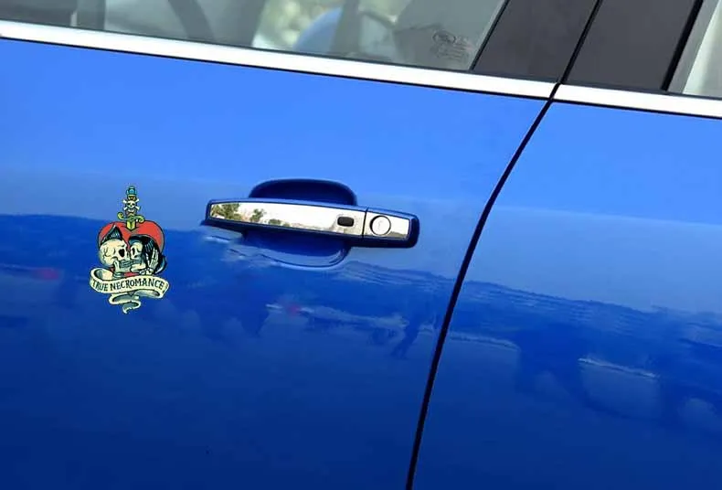 6 5 см * 10 2 размер NECROMANCE сердце кинжал скелеты стайлинга автомобилей хвоста