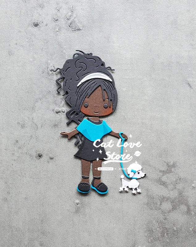 Металлическая вырубка для собак Catlove Walk форма скрапбукинга нож трафарет штампы
