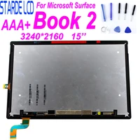 15 lcd for microsoft surface book 2 1813 1793 1782 lcd display touch screen digitizer assembly black for book2 lcd 32402160