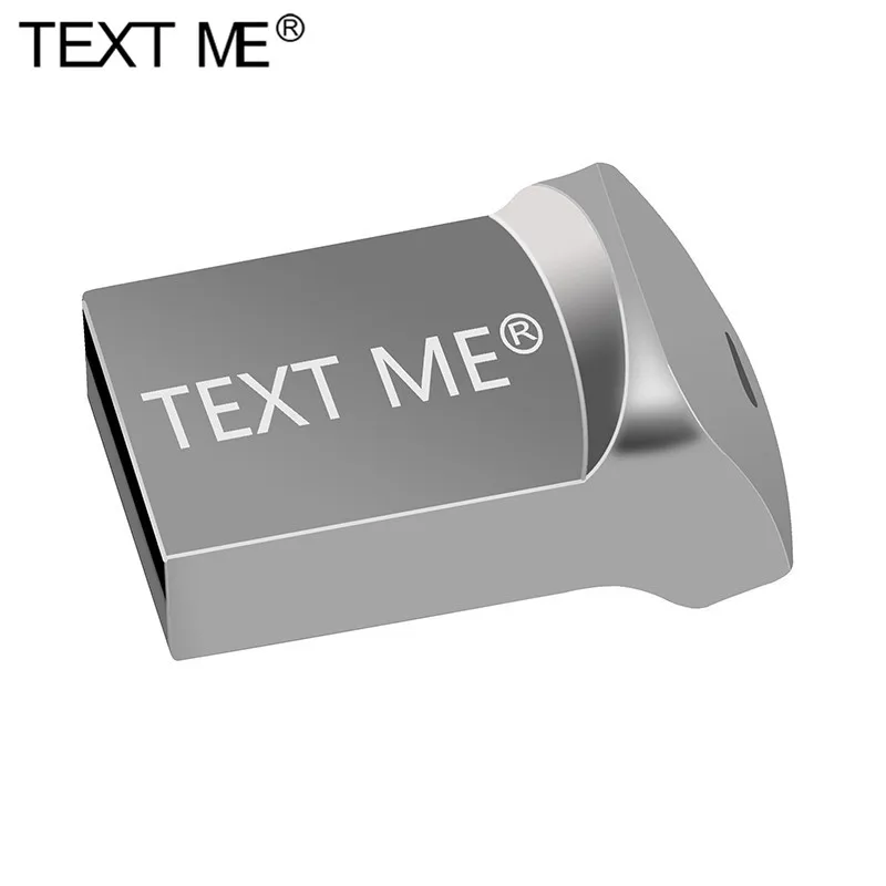

TEXT ME красивый серебристый, серый, легко носить с собой USB 2,0 USB флэш-накопитель 4 ГБ 8 ГБ 16 ГБ 32 ГБ 64 ГБ Флешка Подарок U