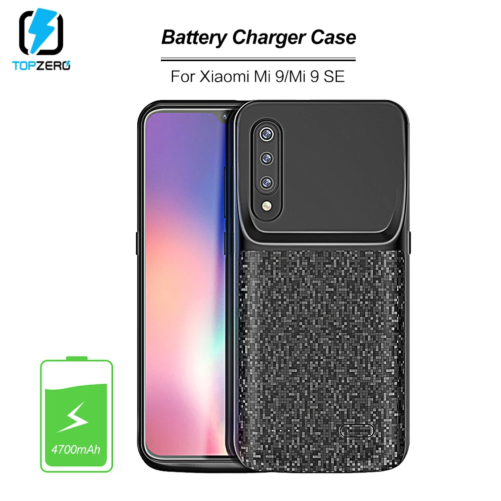 4700 мАч чехол для зарядки аккумулятора Xiaomi Mi 9 ультралегкий внешний портативный