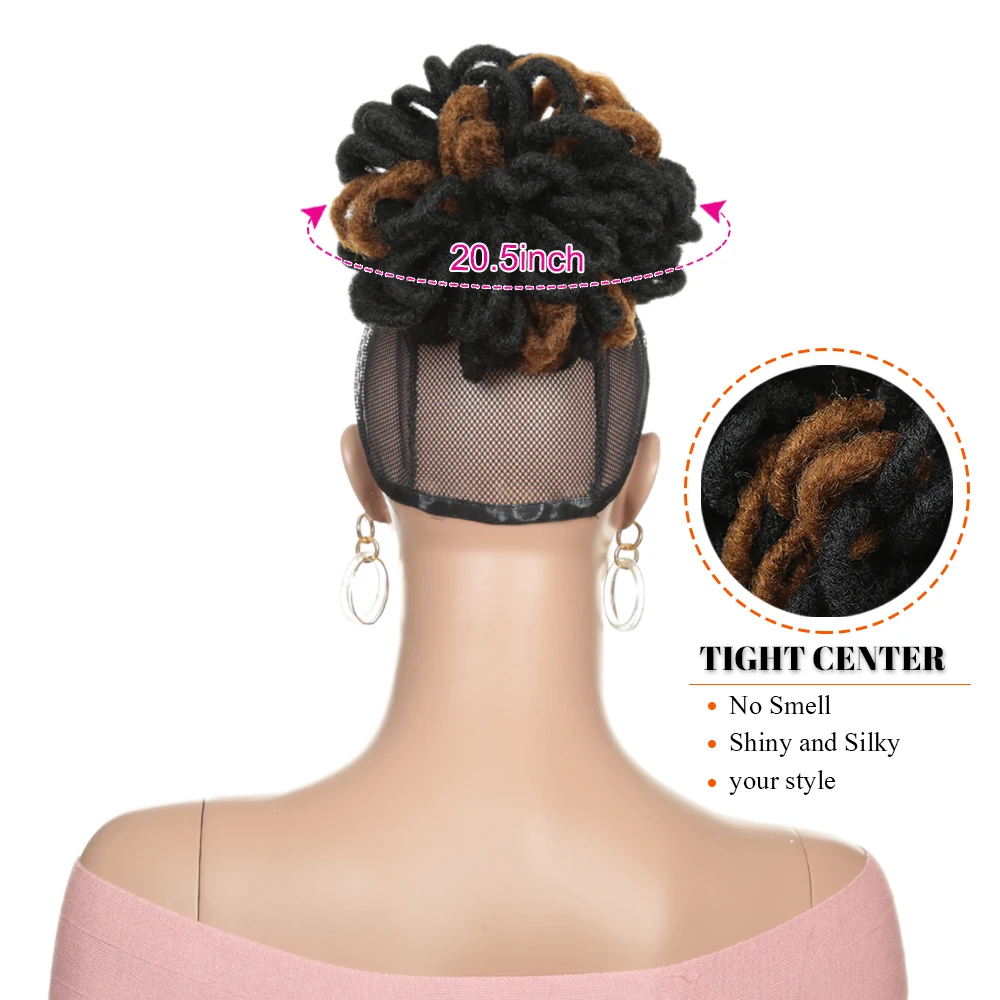 Синтетический пуф для конского хвоста афро американский короткий кудрявый пучок