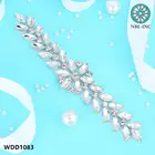 (1 шт.) свадебные туфли с украшениями в виде серебристых кристаллов Стразы Жемчуг аппликация свадьбы на ремешке; По сниженным ценам аксессуары: пояса WDD1083