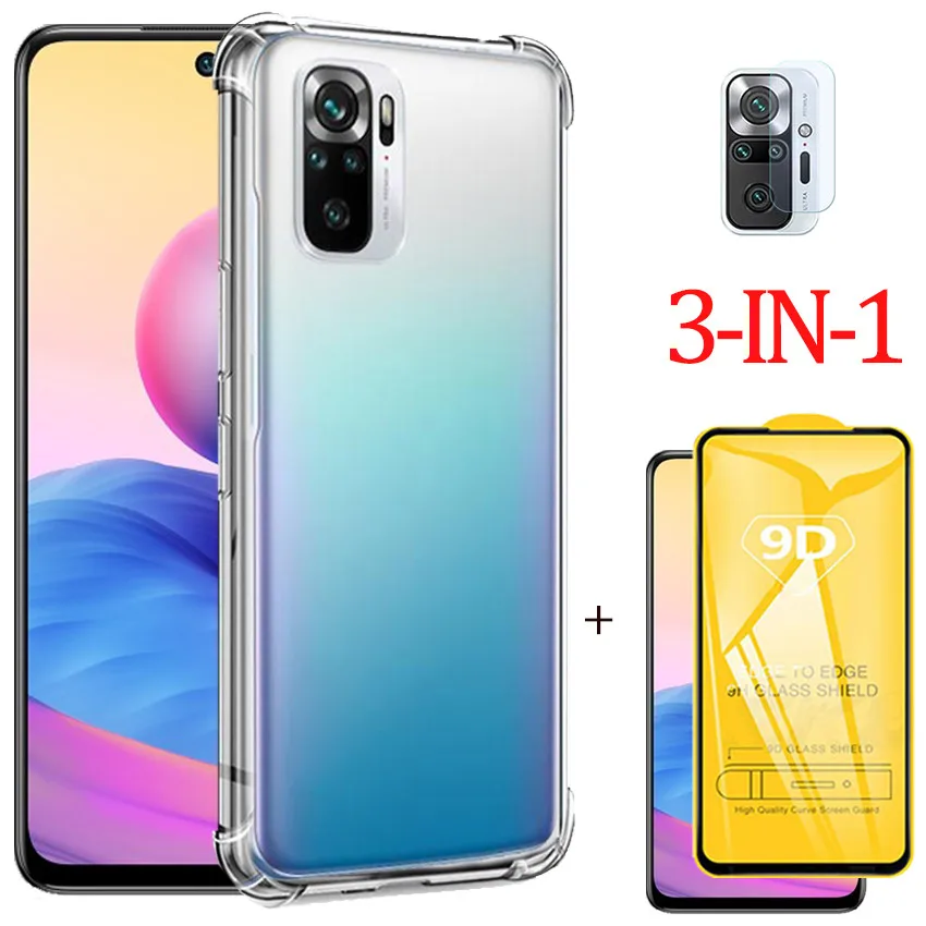 

Anti-shock Clear Case for redmi 10 prime redmi note 10 Silicone Phone Cases xiaomi redmi 10 prime Soft Cover Redmi Note 10 Pro