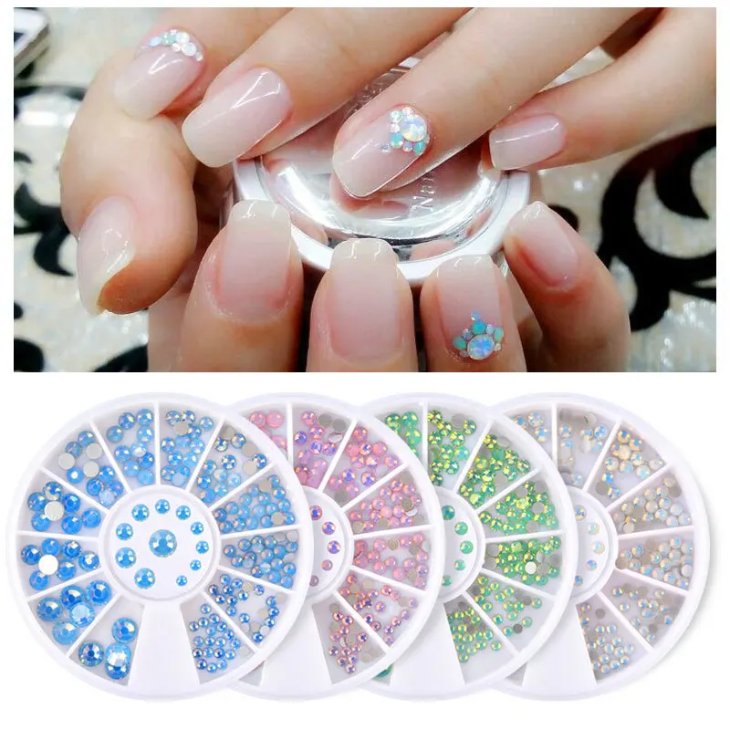 

12 Grids Diamond Nail Decoration Diamond DIY Nail Snow Protein Glass Crystal Rhinestone Bright Crystal Nail Decoration