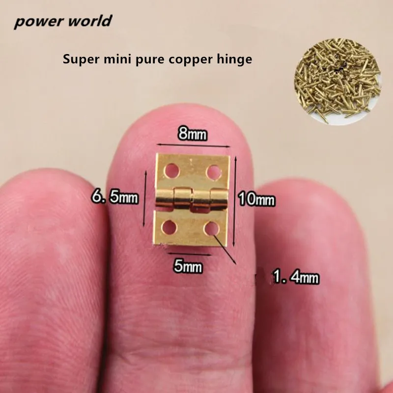 20 шт. мини микро дверные петли для шкафа Подарочная коробка фурнитура Железная