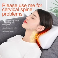 home neck traction device low frequency pulse massager improves cervical curvature relaxes muscles and relieves lieves neck pain