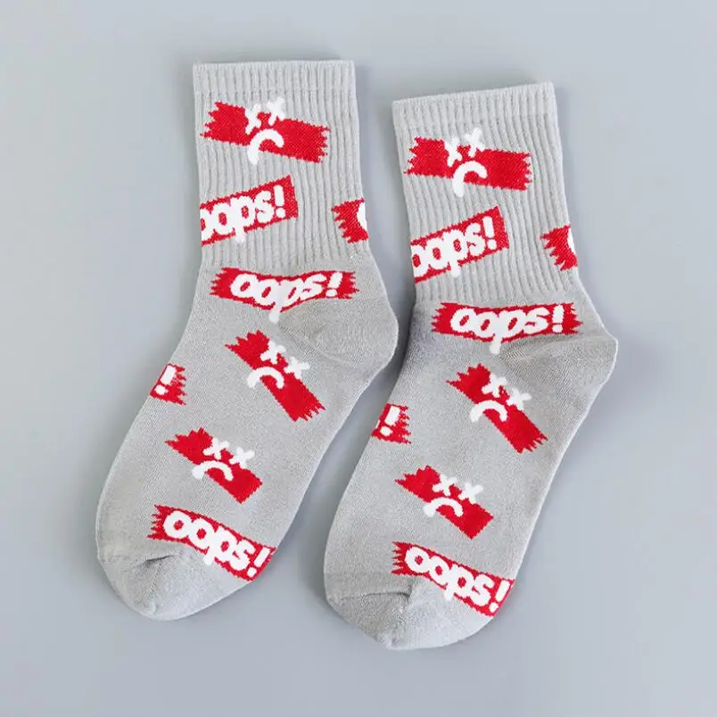 Hip Hop Ladies Students Letter Crew Sock Girls Print Cotton Socks Woman Summer Winter Soft Letters Embroidered Ankle Socks