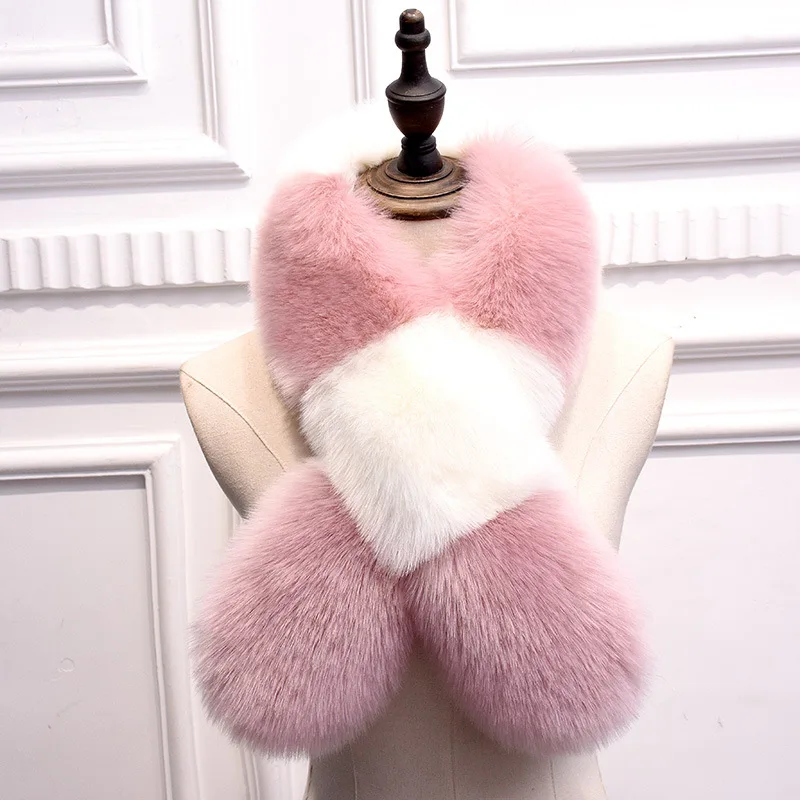 Пересечение кожи и меха Тяжелая Seta свинцовая изящество темперамент зима