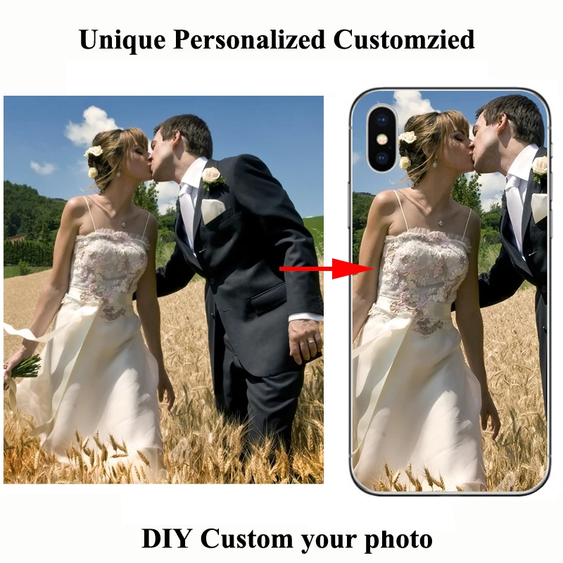 DIY Фото имя текст индивидуальные мягкий чехол для мобильного телефона iPhone SE 2020 5 6 7