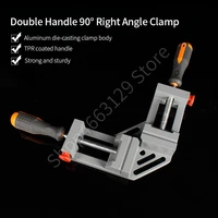 double handle 90%c2%b0right angle clamp quick release corner clamping tool glass tank picture frame fixed clip high quality hand tool