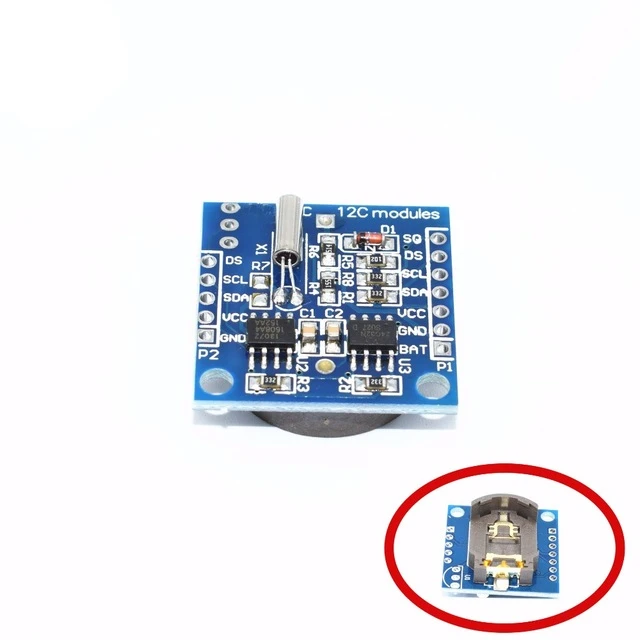 Крошечный модуль памяти RTC I2C 24C32 1 шт. с часами DS1307 без аккумулятора для arduino |