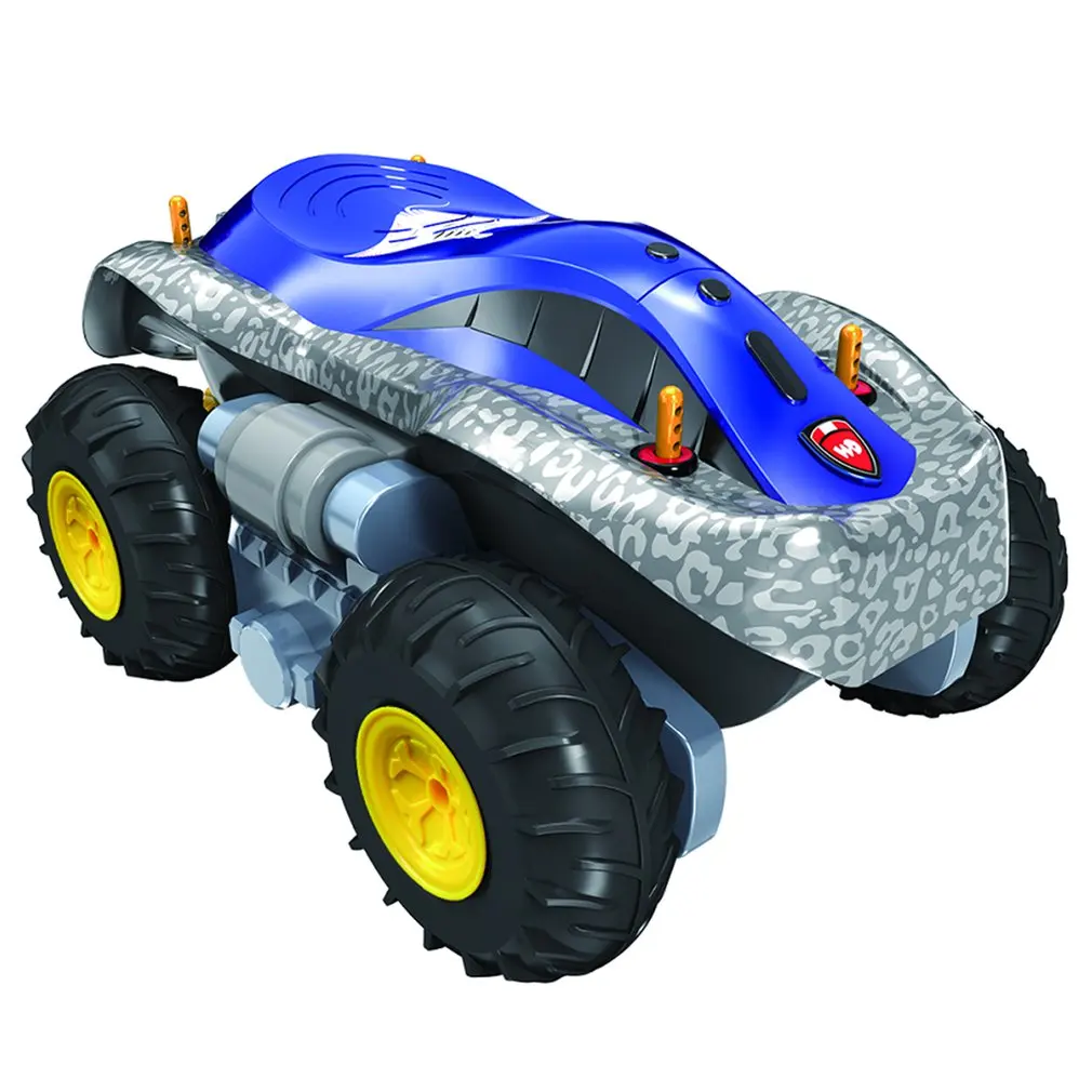 

Машинка-амфибия на радиоуправлении, водонепроницаемая Игрушечная машина-пропеллер для трюков, яхта, внедорожник, игрушечный автомобиль дл...