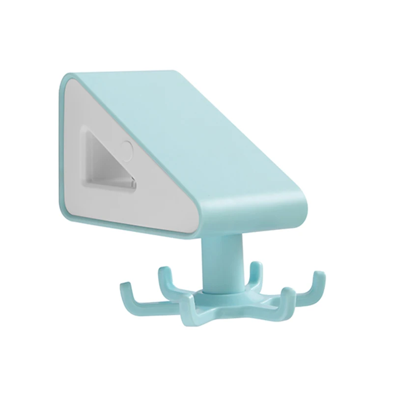 

Seamless Rotating Hook With Steel Pipe No Drilling Multipurpose Kitchen Bathroom Home Wall Hook 66CY