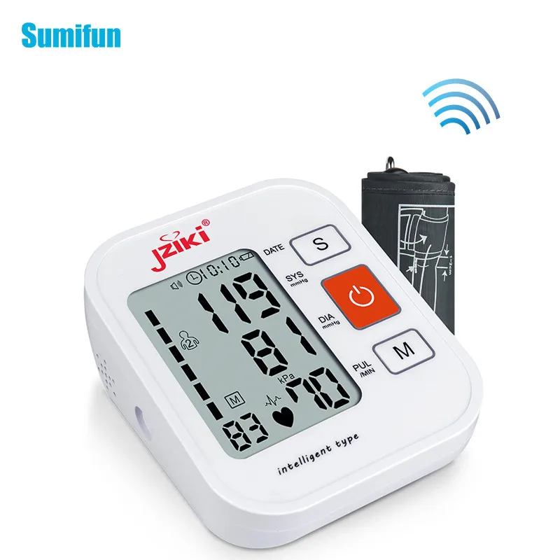 

Сфигмоманомет на руку, стильный автоматический измеритель артериального давления с голосовым монитором, высокоточный измеритель артериал...