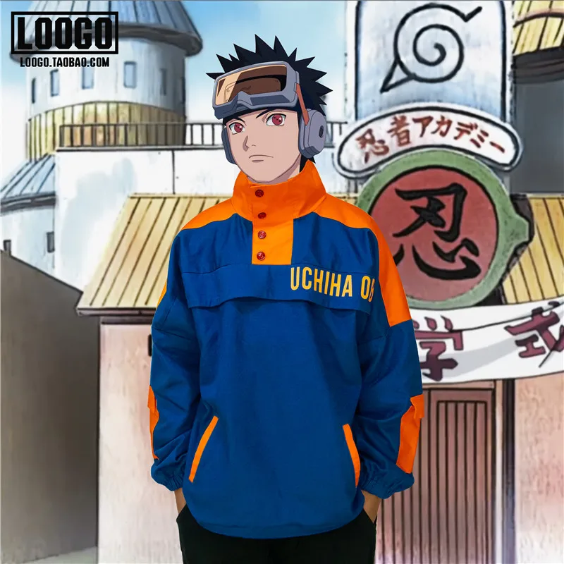 Японское аниме Наруто Учиха Обито Пальто Косплей костюмы Daydress Модный пуловер Tobi