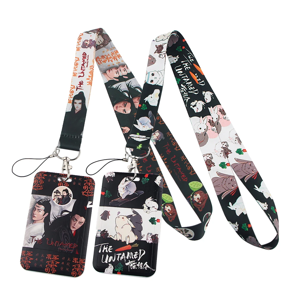 

HJ845 Невидимый mo dao zu shi значок держатель Автомобильный Брелок офис пропуск ID карта Пропуск Тренажерный зал Телефон украшения подарок