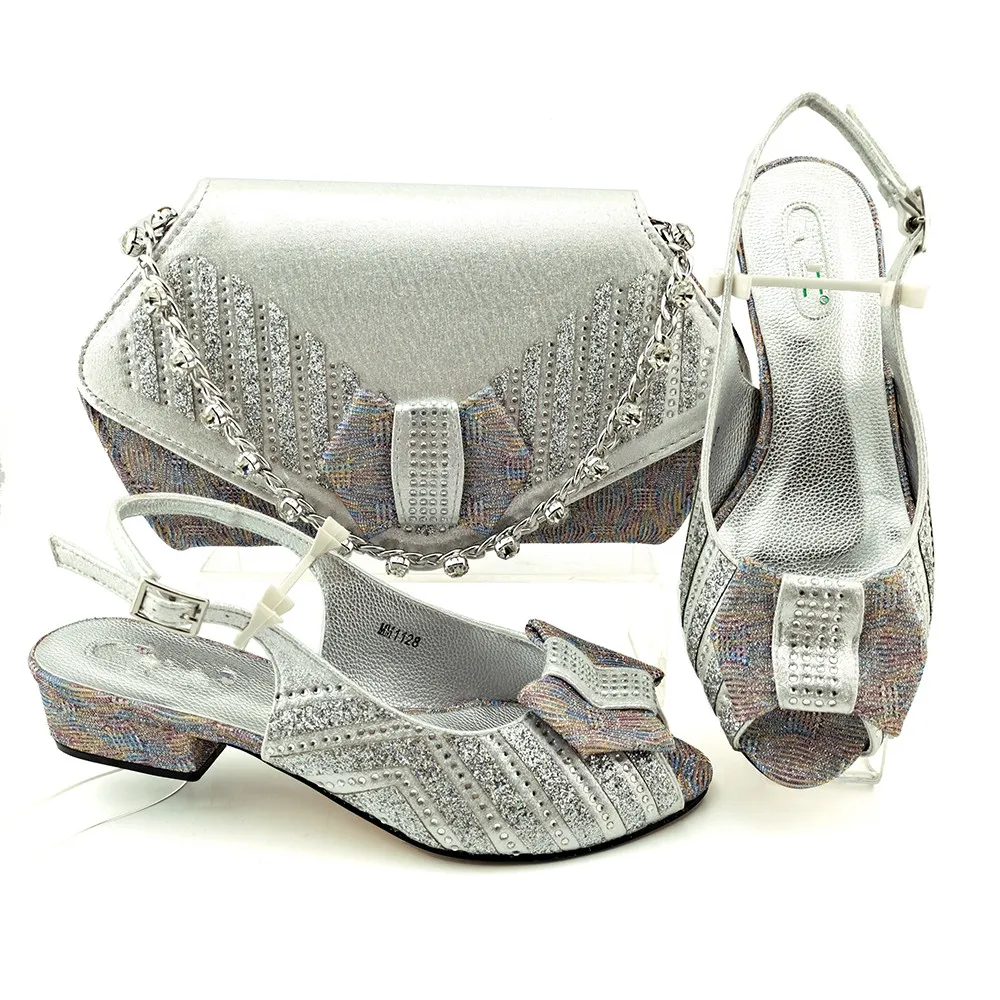 Doershow хорошая цена итальянская стандартная африканская Свадебная обувь и сумка