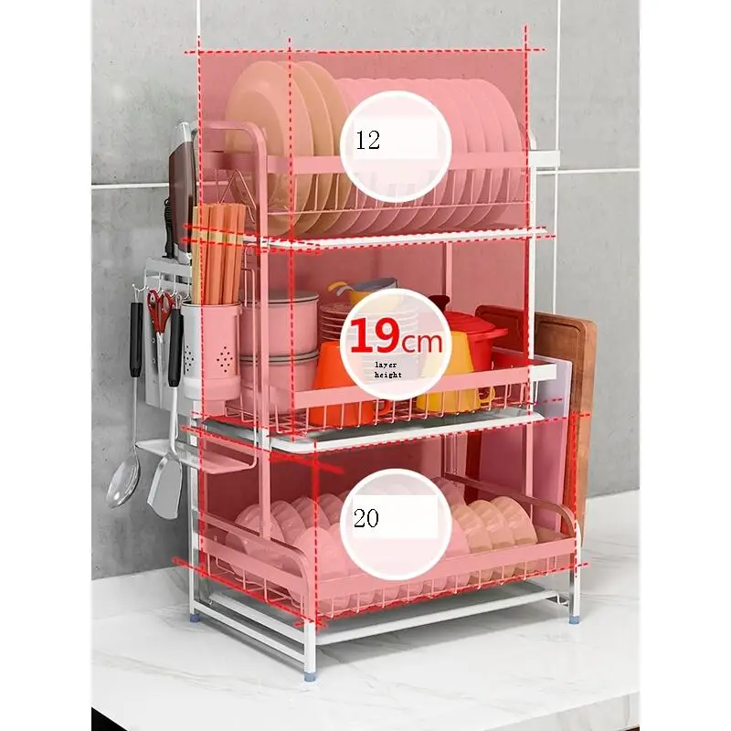 

Organisateur Cosas De Drainer Cosinha Organizer Stainless Steel Dish Cuisine Cocina Organizador Kitchen Storage Rack Holder