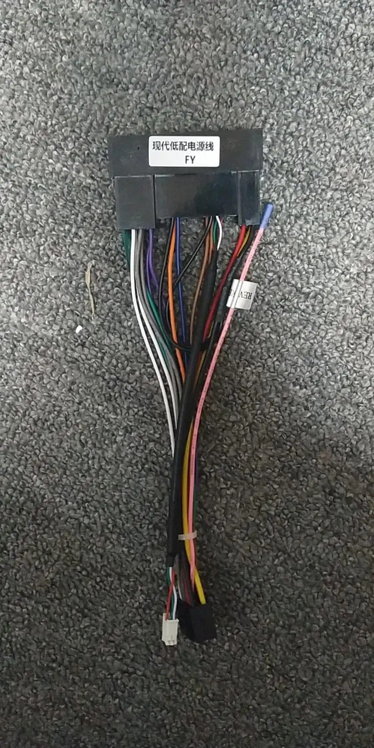 Harness Adaptor 9 дюймов 2din автомобильный радиоприемник для KIA SPORTAGE 2011- двойной Din автомобильный dvd рамка Установка панель адаптеров приборное крепление установка - Название цвета: Harness Adaptor