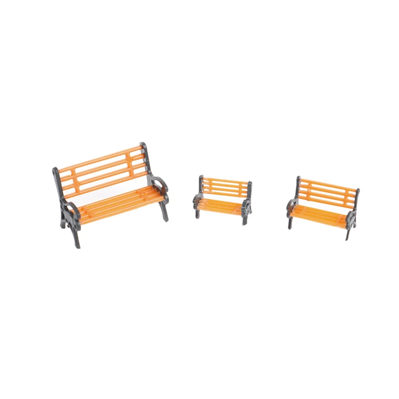 10 шт платформа Парк улица сиденья скамейка стул Settee 1:87 HO масштабная модель