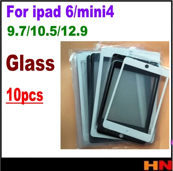 10 шт. для iPad 6 Air 2 mini 4 9 7 5 12 дюймов ЖК-экран передняя внешняя стеклянная линза