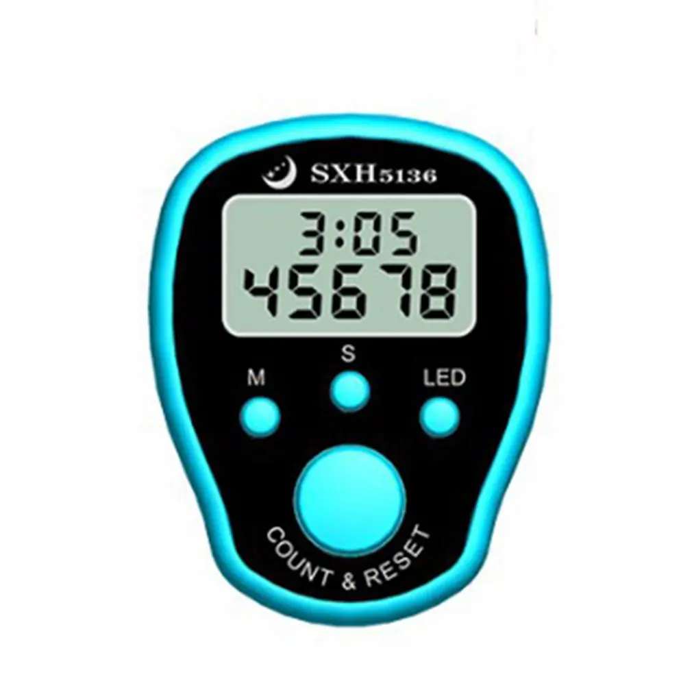 Mini Stitch Marker Row Finger Counter LCD Electric Digital Display with LED Light For Sewing Knitting Weave Tool HOT | Инструменты