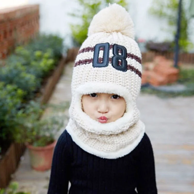 MAERSHEI зимние шапочки для девочек, шарф, вязаная шапка, шапки, маска Gorras Bonnet, теплые зимние шапки для детей, женские шапочки Skullies, шапочки