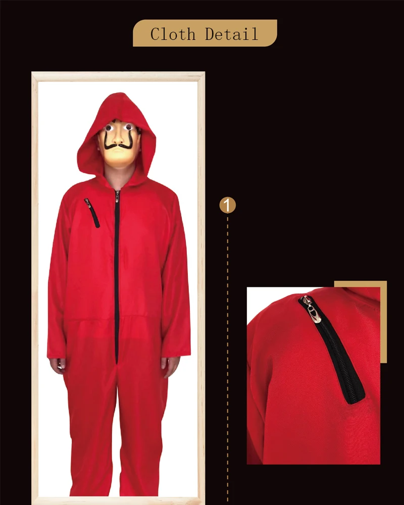 Новые Сальвадор Дали фильм дом Бумага La Casa De Papel Косплэй маска для вечеринок, Хэллоуина деньги Heist и женских платьев чеонгсам маска для лица
