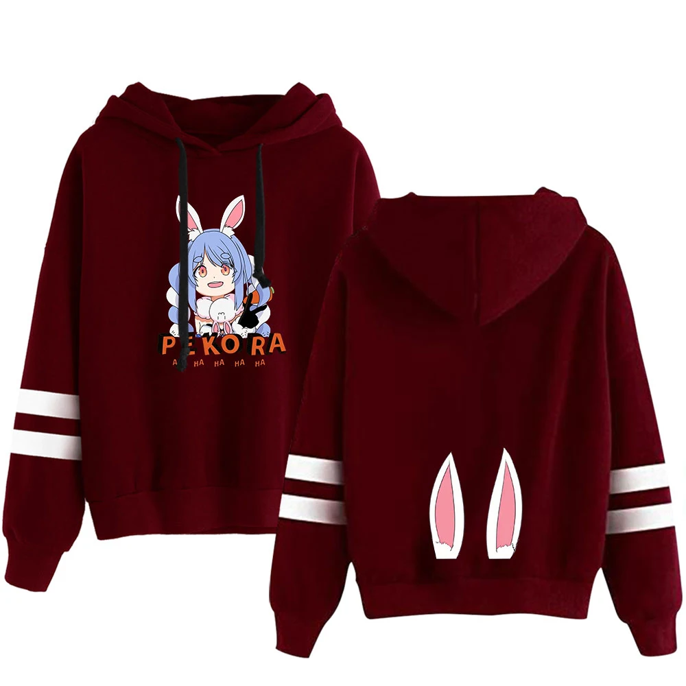 Толстовка usada Beijing Ora с принтом манги параллельные полосы милый пуловер