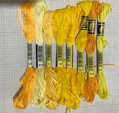 CXC Cross Stitch Thread The Unique Style 8 Cotton Embroidery Thread Floss Sewing Skeins Craft Gradient Color On - CXC Нитки для вышивания крестиком Уникальный стиль 8 хлопковых нитей для вышивания флосс шитья мотков ремесел градиентный цвет на.